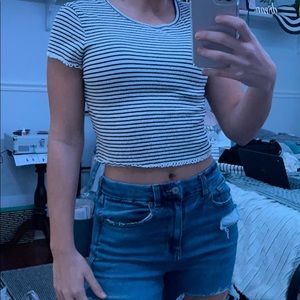 Stripped crop top